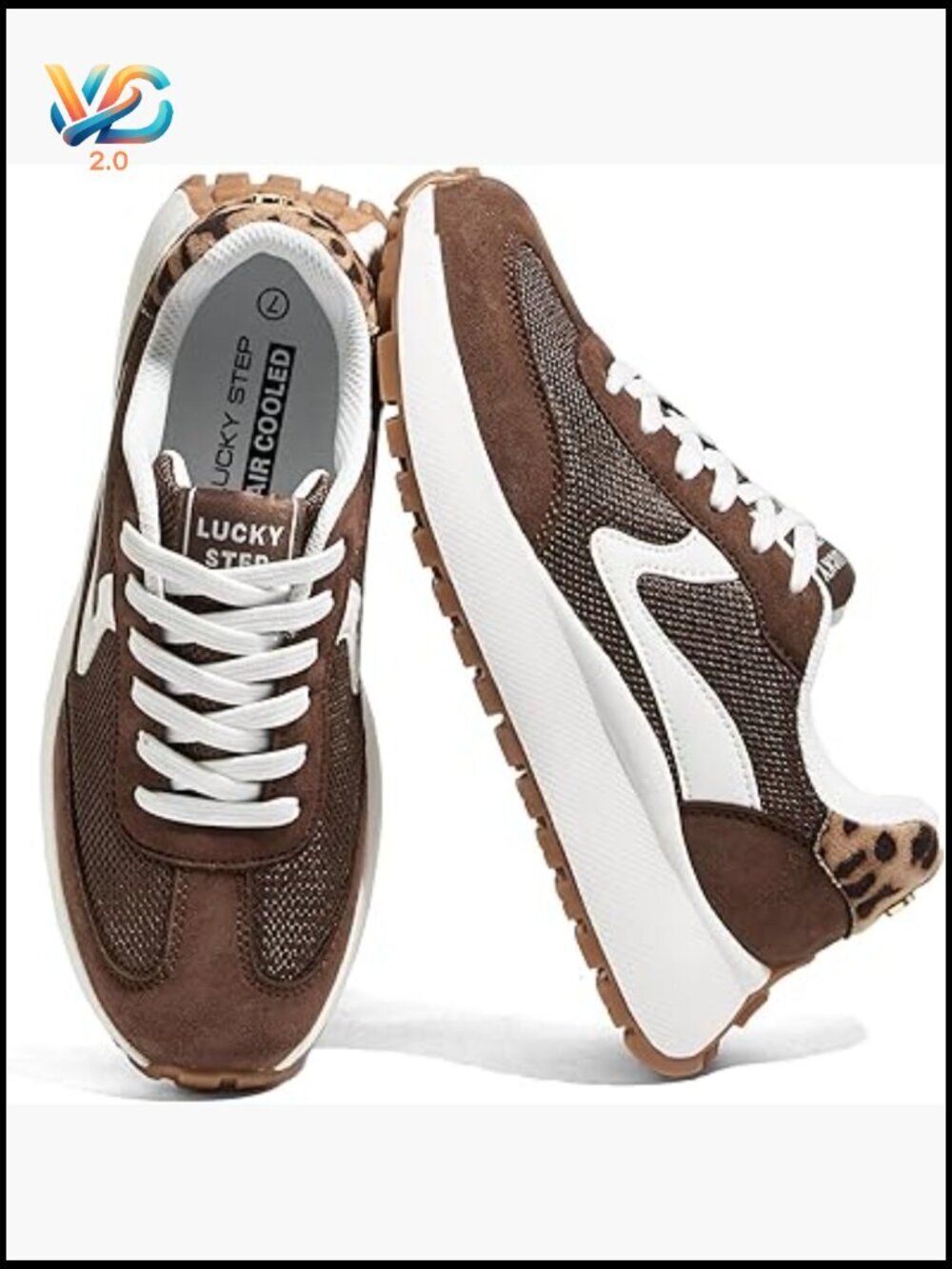 Chunky Platform Sneakers Retro Classic Casual Walking Shoes Lace Up Sporty